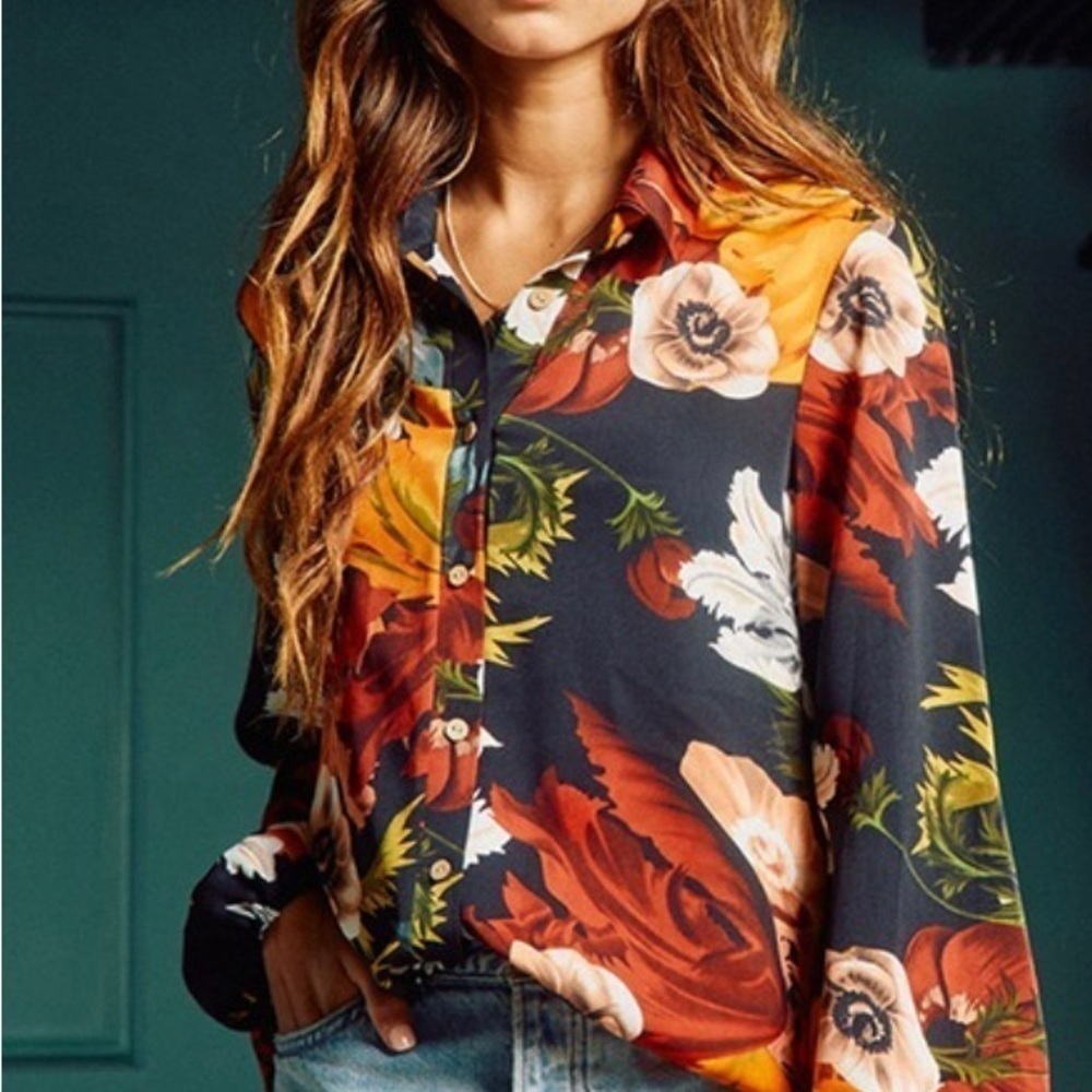 Bucketlist floral blouse - Picture 2 of 7